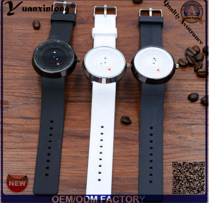 Yxl-715 Paidu Designer Watches Turntable Dial Black Leather Strap Women Casual Quartz Watch