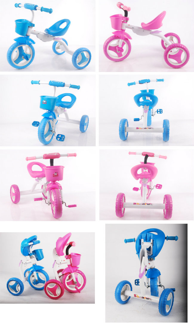 Factory Directly Wholesale Foldable Small Kids Tricycle with En71