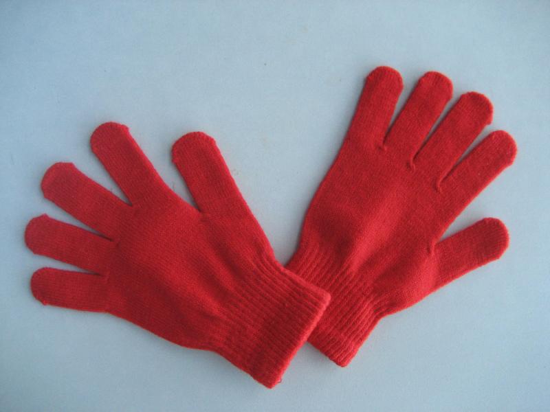 10g Acrylic Red Color Fashion Glove