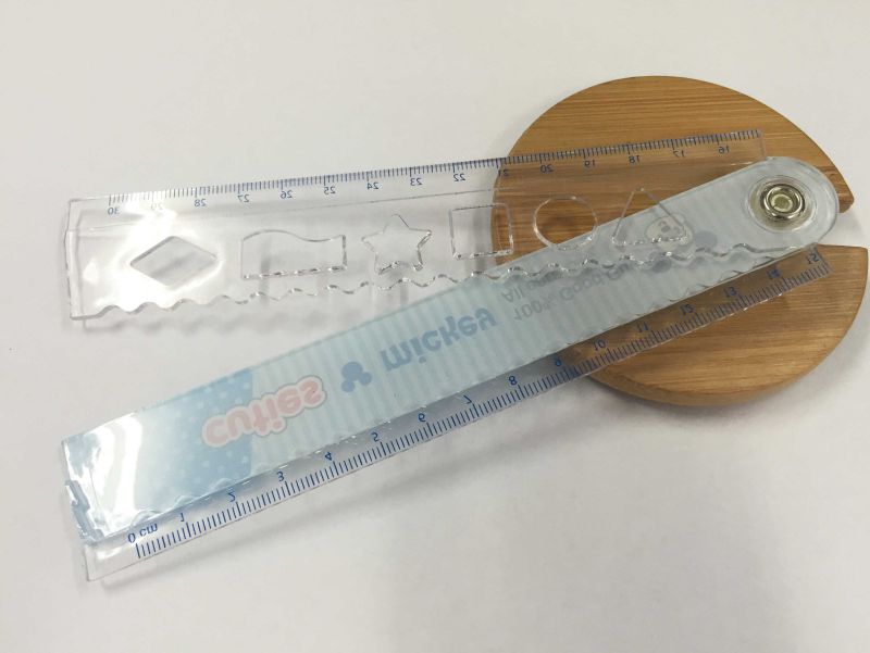 Animal Color Folding Plastic Ruler for School and Office Staitonery