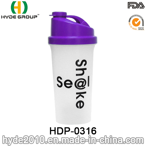 700ml Hot Sale Plastic PP Shaker Protein Water Bottle (HDP-0316)