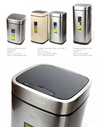 Indoor Stainless Steel Dustbin Stainless Steel F