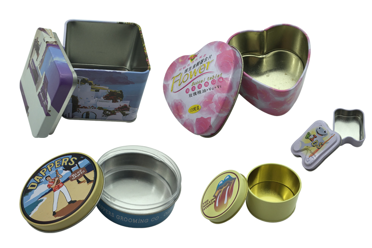 Irregular Shape Mini Sized Tin Box Wholesale Tin Can Custom Shape & Printing