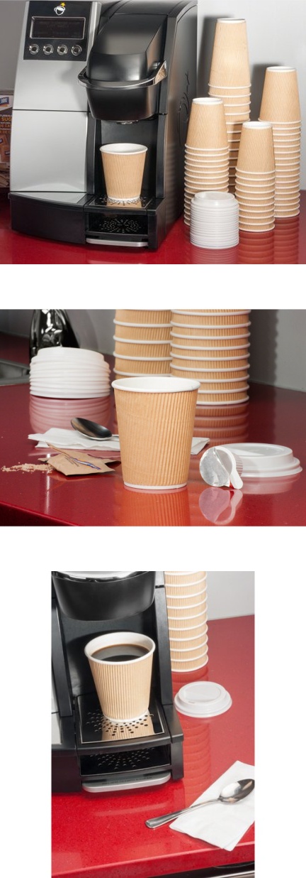 Disposable Triple Walled Insulated Hot Coffee Paper Cups