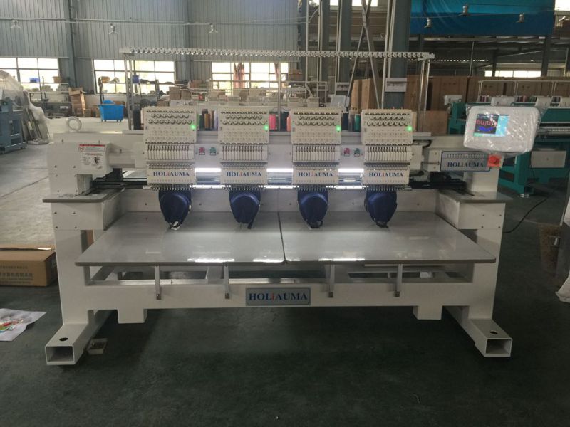 Four Head Industrial Computer Embroidery Machine for 3D Cap Garment Mulit Function Embroidery