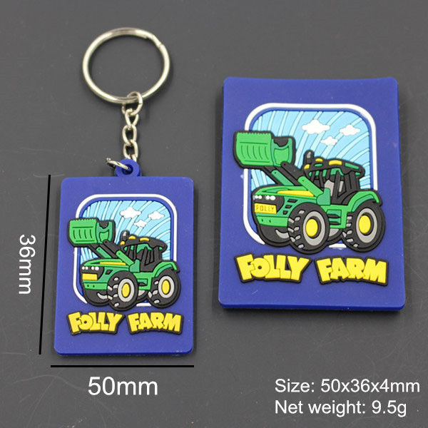 Promotion Custom Cortoon 2D Soft PVC Keyring