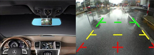 Android Car Rearview Mirror Monitor 1080P Car DVR GPS Navigation
