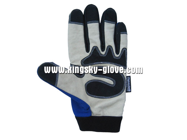 Pig Grain Reinforced Palm Mechanic Work Glove (7307)