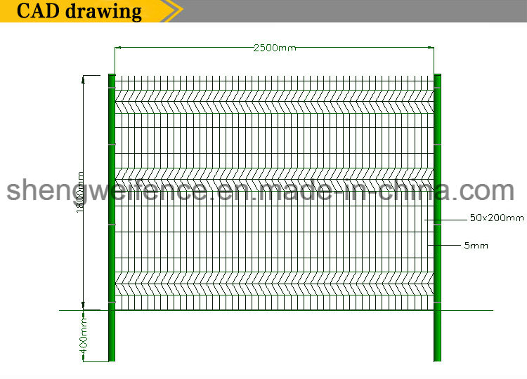 3 Folds Welded Wire Mesh Garden Zone Fence