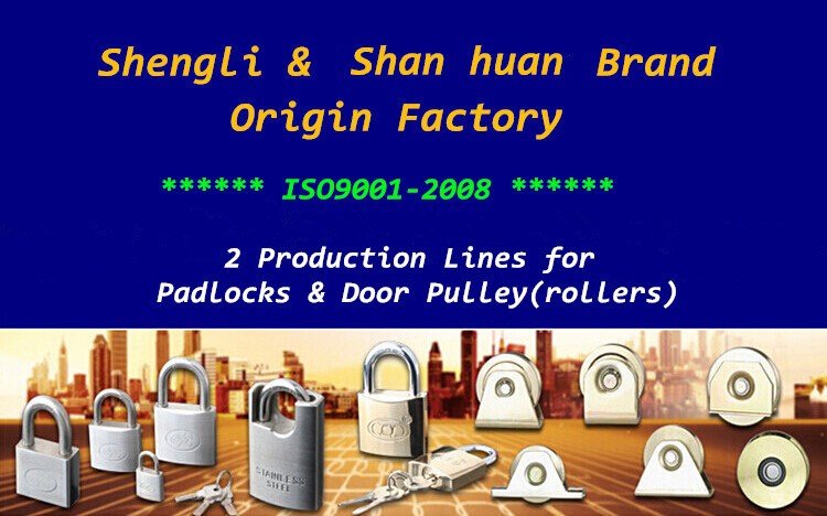 New Style Shengli Plastic Coated Iron Wire Drawing Finished Padlock