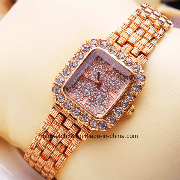 Wholesale Women's Fashionable Gold Bracelet Watch for Ladies Girls