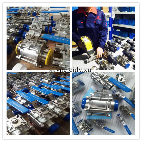 Stainless Steel High Platform Welded Three-Way Ball Valve