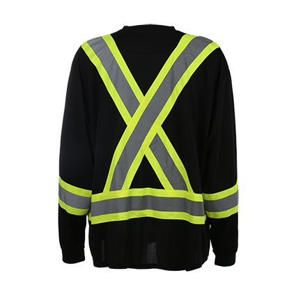 2016 Custome Design Crew Neck Long Sleeve High Visibility Shirt for Men, Workers