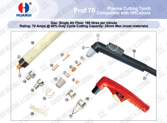 High Quality Compatible with Cebora Plasma Cutting Torch