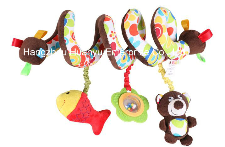 Factory Supply Infant Plush Spiral Toy