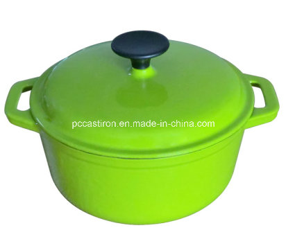 2.5L Round Enamel Cast Iron Cookware Dia 20cm