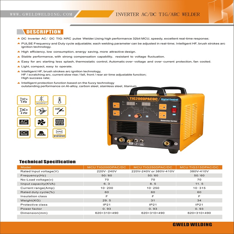 Inverter IGBT MIG Multifunction Welding Machine (MIG M2016)