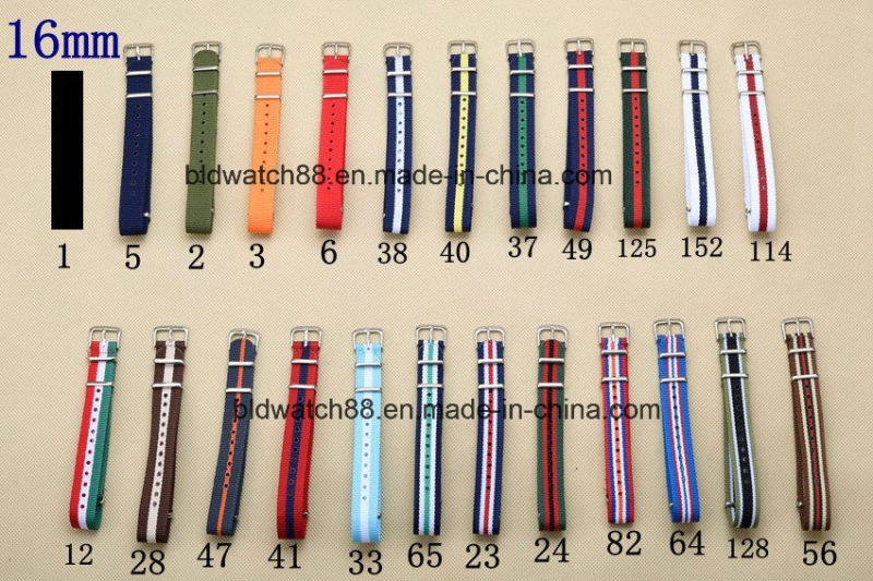 Custom Logo Nylon Cross Watch Bands for Naton Watch Replace