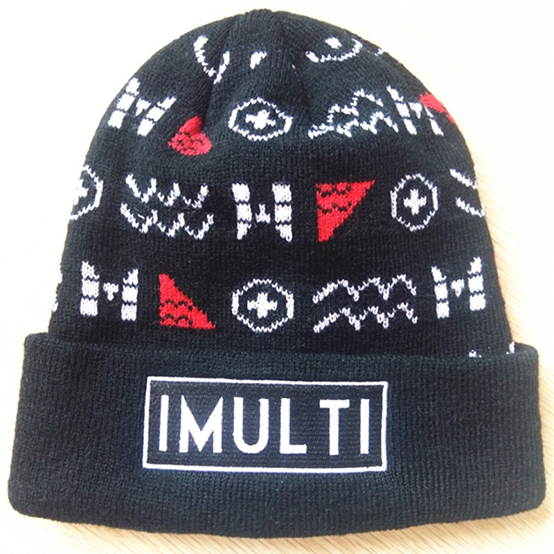 2016 Jacquard Hat Unisex Embroidered Cap Knitted Cap Beanie
