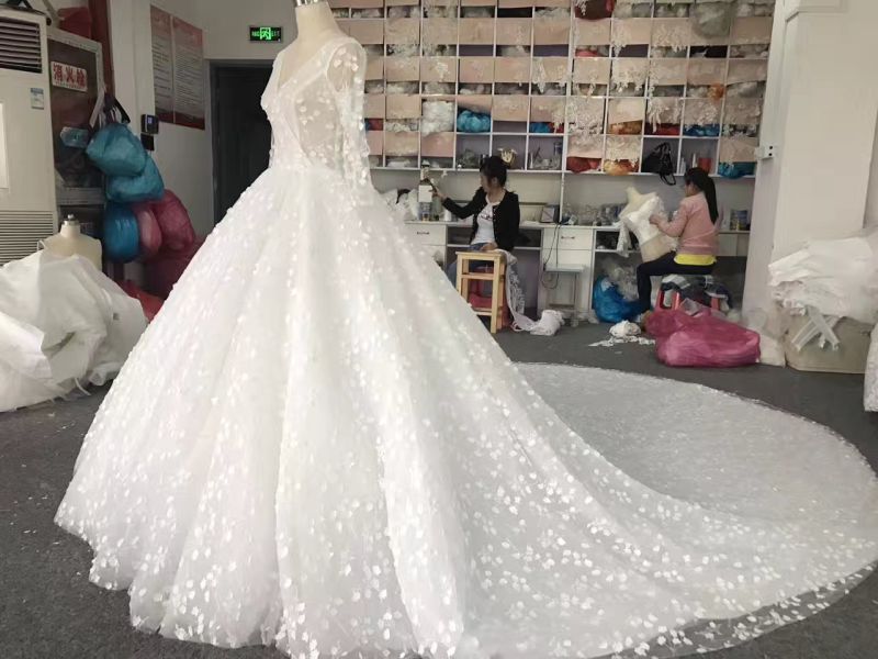 Aolanes Real Sample Bridal Wedding Gown