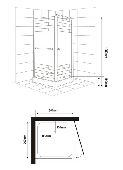 One Person Shower Enclosure (E-11)