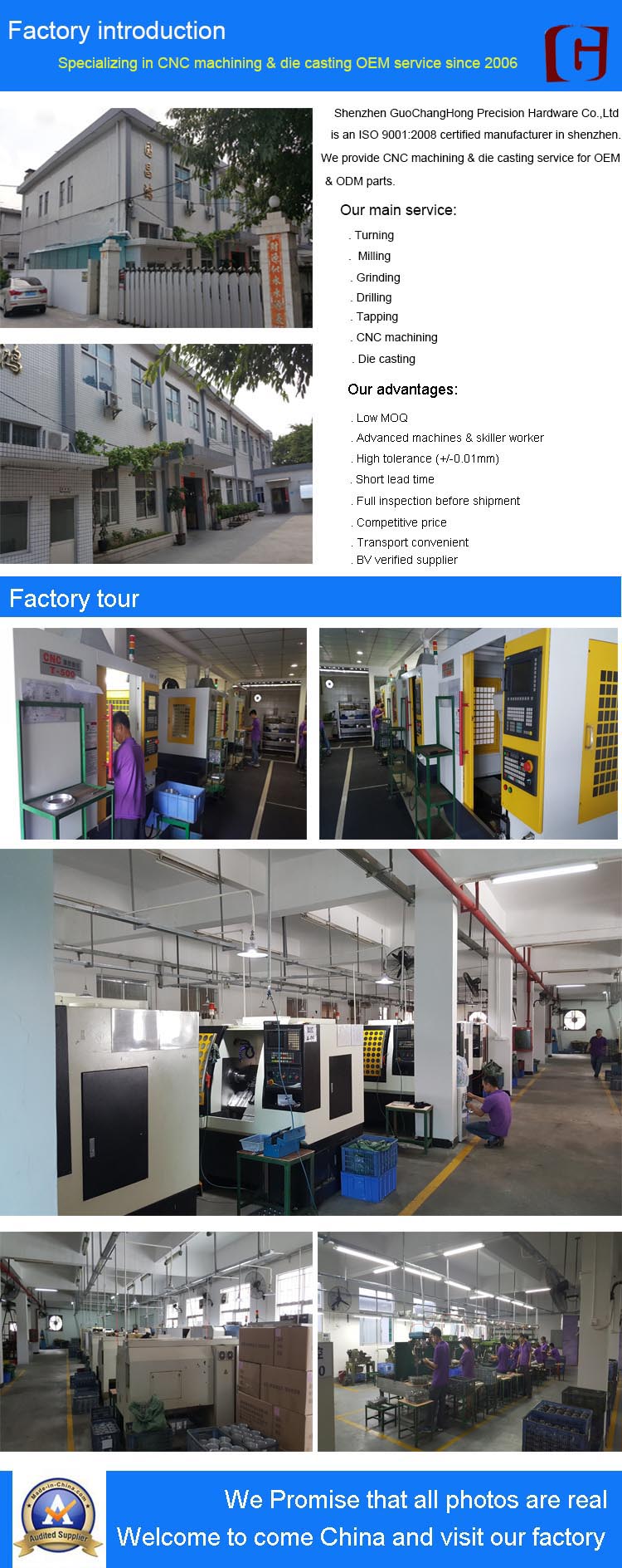 China OEM CNC Turnning High Quality CNC Machined Parts