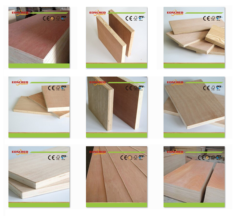 4X8 Density of Veneer Plywood for Construction Frame