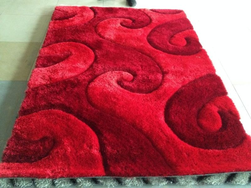 High Quality Polyester Modern Shaggy Rugs with 3D Effects