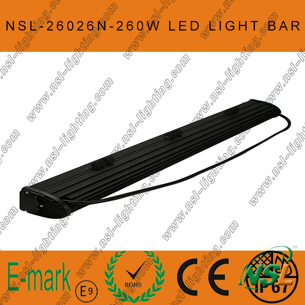 47inch 260W CREE LED Light Bar, Flood Euro 4WD Boat Ute Driving Work Lights, New 10W Range LED Sr Light Bar