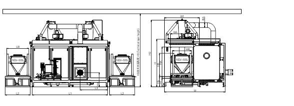 Double Cavities Hopper Cleaning and Drying Machine in Solid Preparation Production