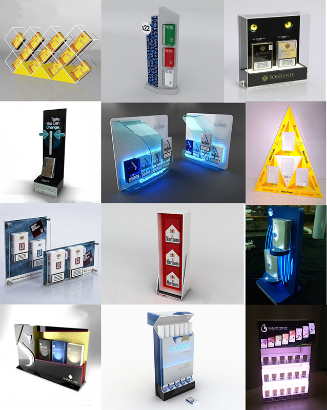 Elegant Design Custom Acrylic Selling Cigarette Display Stand for Display Factory Supplier