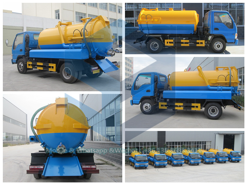 JAC Rhd LHD 6000L Sewage Suction Vacuum Truck