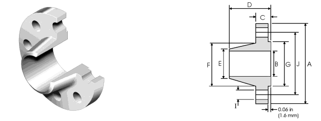 ASME B16.5 Weld Neck Flange Stainless Steel Flange Forged Flange