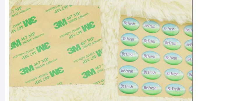 3D Adhesive Epoxy Dome Label Cheap Simple Shield Epoxy Label Green and Black Epoxy Stickers