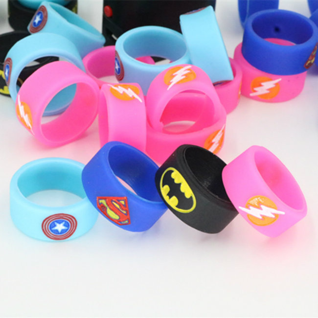 New Silicone Vape Band Customized 22mm Diameter with Concaved Logo