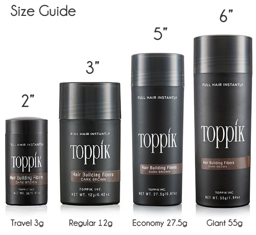 Hair Building Fibers for Hair Loss Toppik Brand Hair Fiber Powder