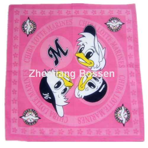 OEM Produce Customized Logo Country Flag Printed Promotional Cotton Head Scarf