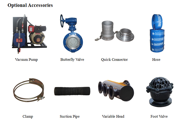 Vacuum Assist, Big Flow Trailer Mounted Mixed Flow Pump