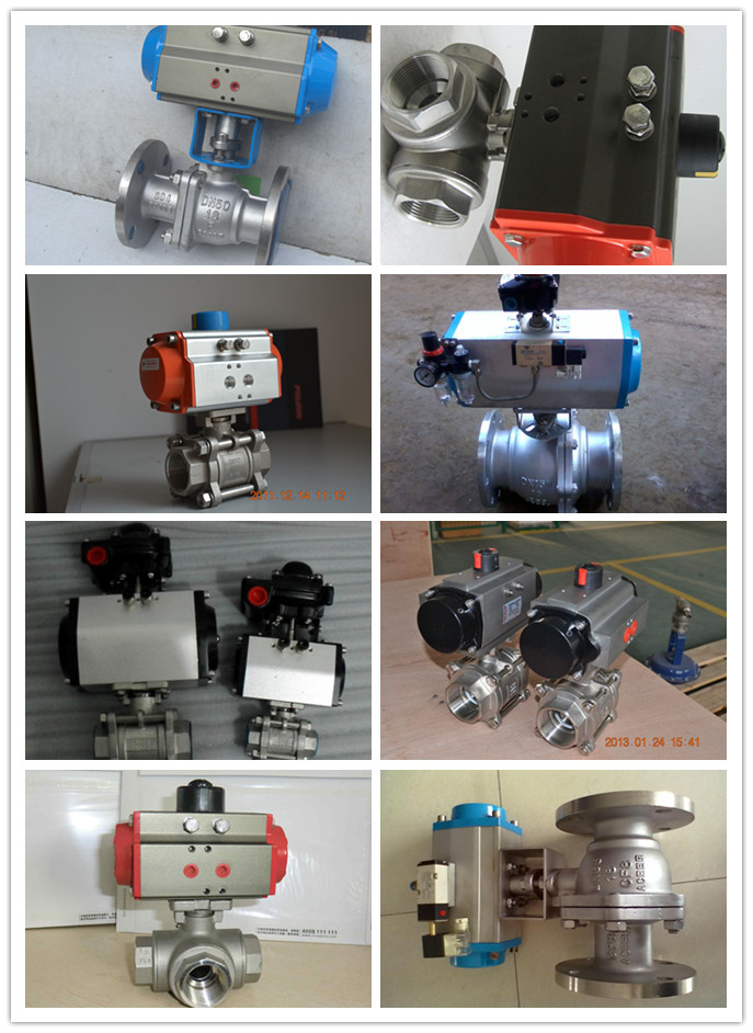 Pneumatic Actuated 2 Way Flanged Floating Ball Valve