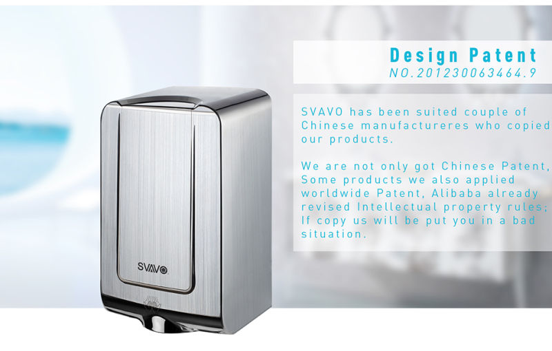 New Design Svavo Vx285 Wall Mounted Hand Dryer Automatic Hand Dryer Electric Hand Dryer Infrared Sensor Hand Dryer