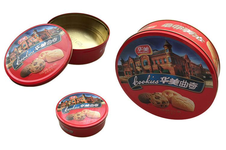 Famous Denmark Cookie Box Metal Tin Food Box for Cookie Biscuit Wholesale