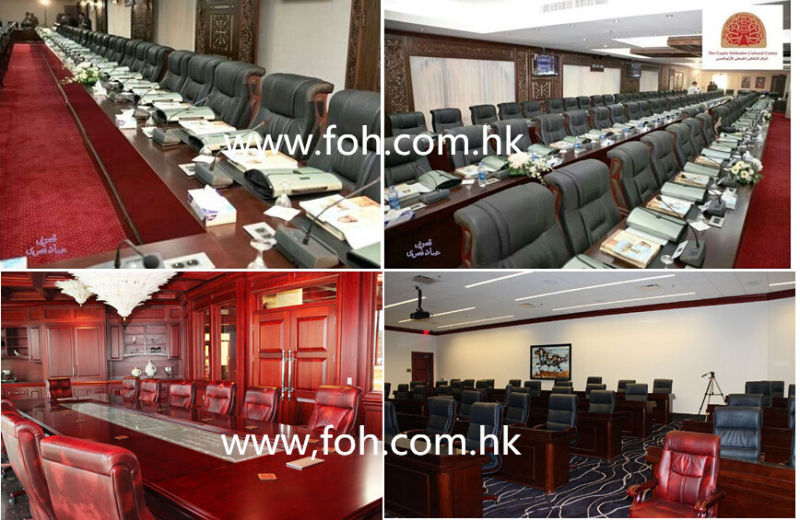 Wooden Large Round Conference Table Conference Room Table Classic Office Furniture (FOHSC-3006)