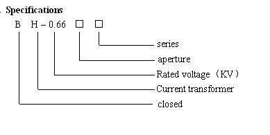 Bh-0.66 Type Measuring Instrument Low Voltage Current Transformer