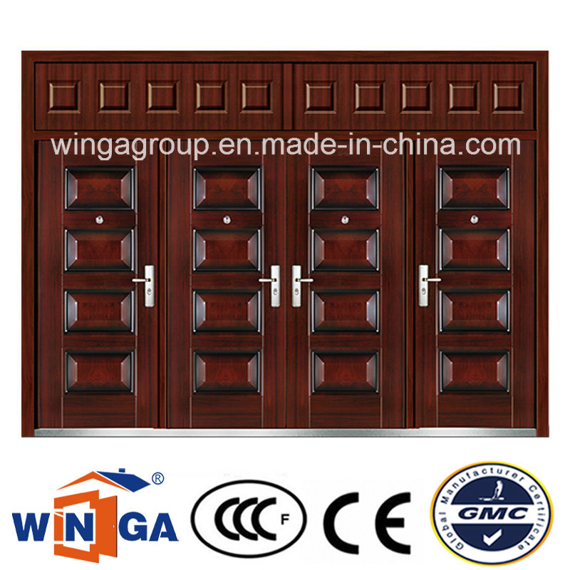 Middle Market Exterior Security Steel Metal Iron Door (W-SZ-07)