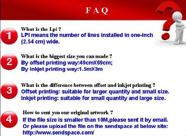 Lenticular Printing 3D Plastic Ruler