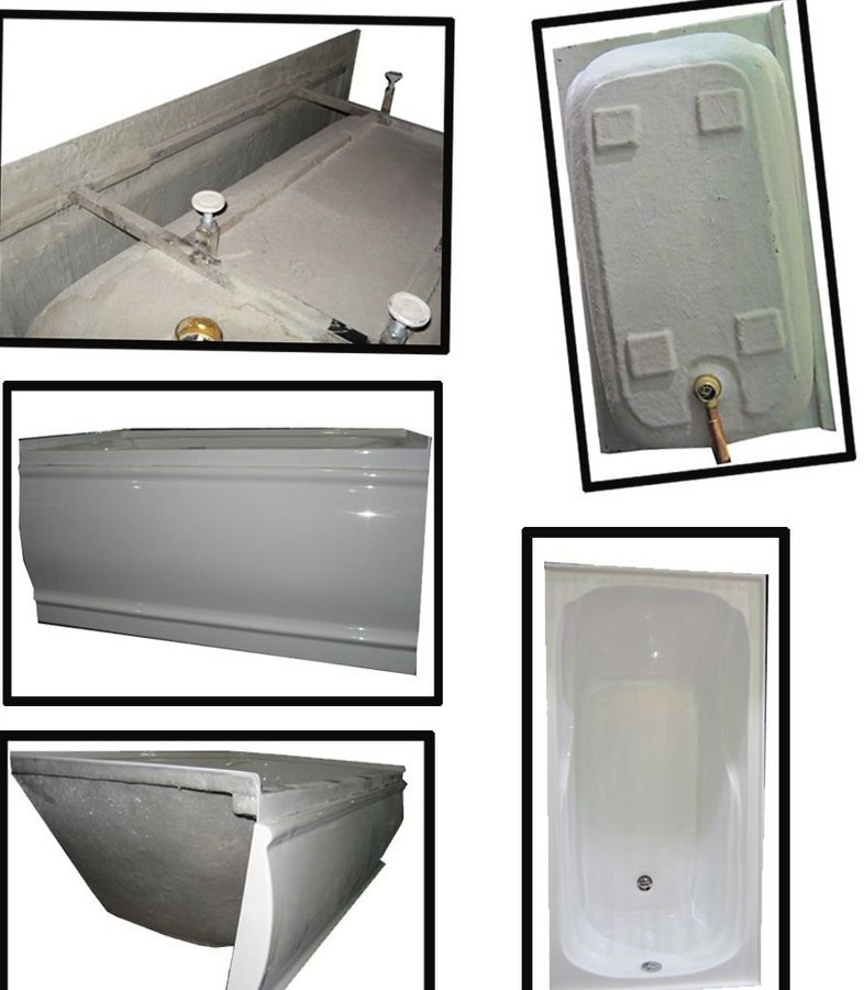 Cupc Skirted Bathtub Acrylic Apron Bathtub