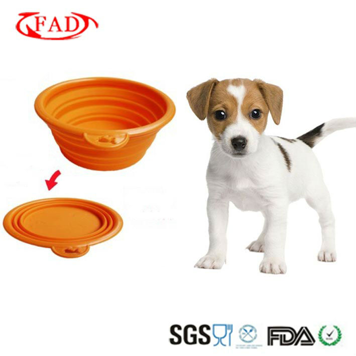 Flexible And Durable Foldable Silicone Pet Bowl