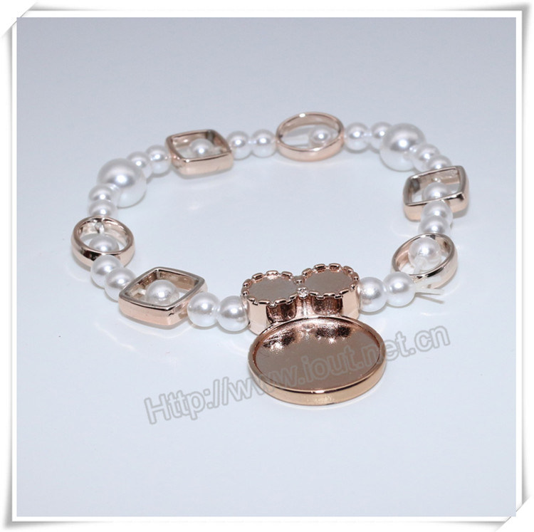 Newest Plastic Beads Bracelets, Catholic Bracelet with Cross (IO-CB175)