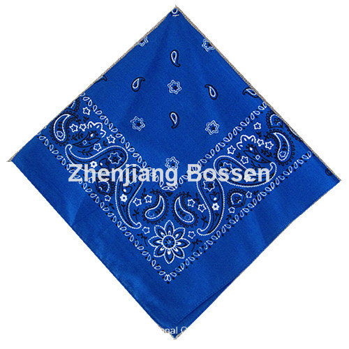 OEM Produce Customized Logo Printed Promotional Cotton Bandanna Headscarf