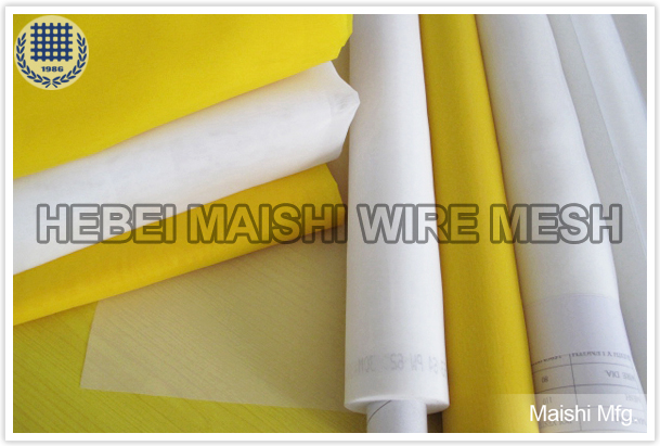 White/Yellow Polyester Screen Printing Fabric/Bolting Cloth